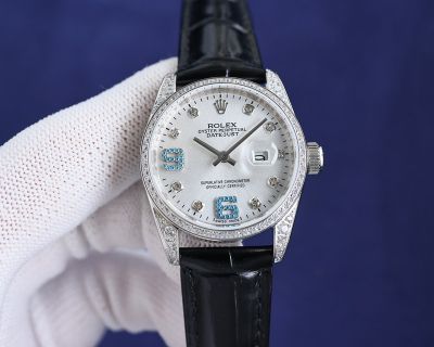 Rolex Datejust Japan NH05 Movement 316L Steel Diamond Bezel Women 32mm Watch